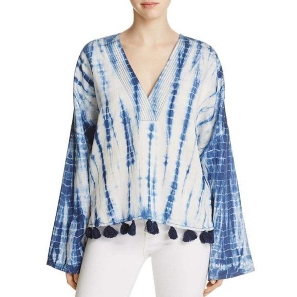 Jachs Girlfriend Boho tassel long sleeve blouse small - Picture 1 of 7